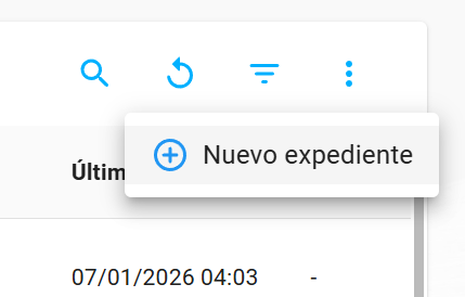 Nuevo expediente