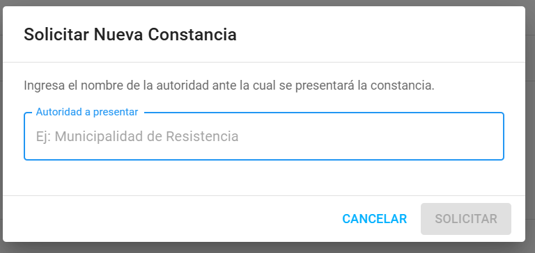 Modal nueva constancia